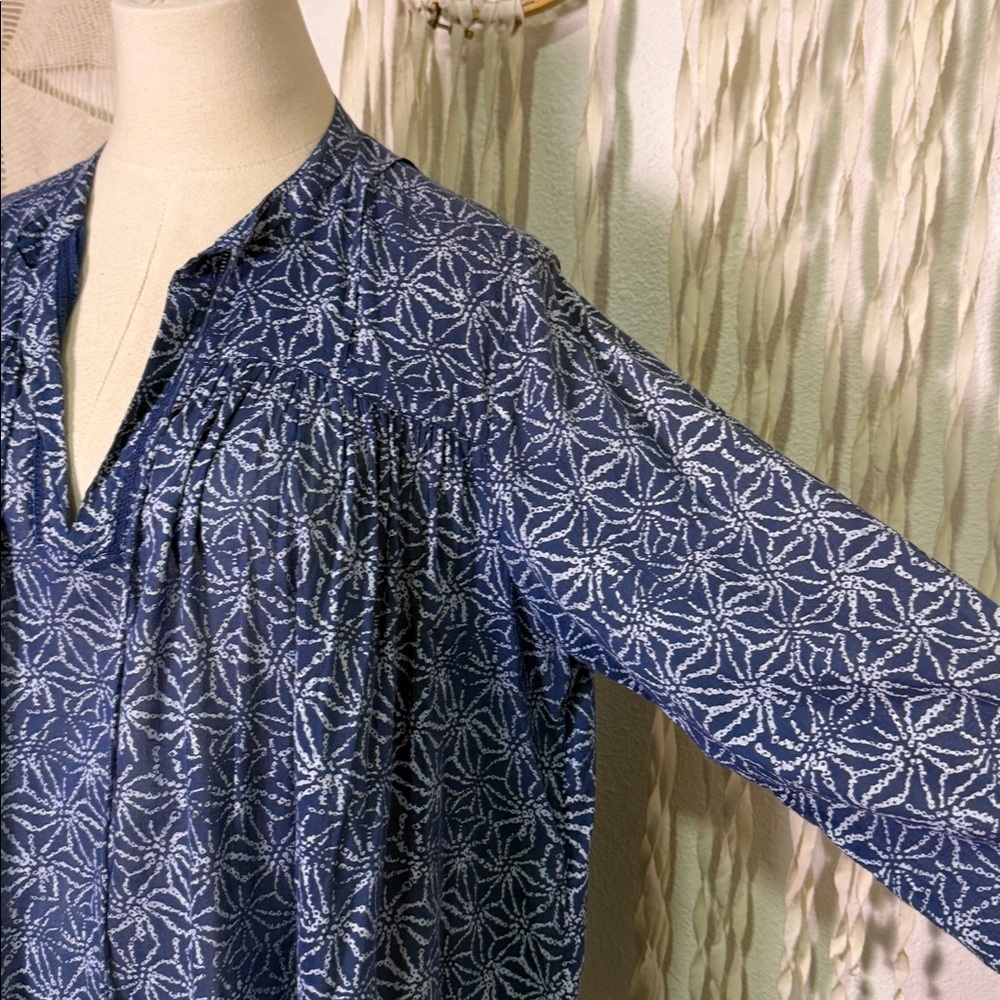 Roberta Roller Rabbit Blue Tassel Accent Cover Up Mini Dress M - Picture 2 of 10